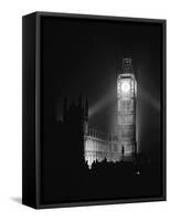 Re-Illumination of Big Ben, V-E Day-null-Framed Stretched Canvas