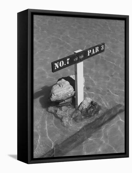 Re: Low Tide Country Club, Wake Island-null-Framed Stretched Canvas