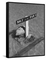 Re: Low Tide Country Club, Wake Island-null-Framed Stretched Canvas