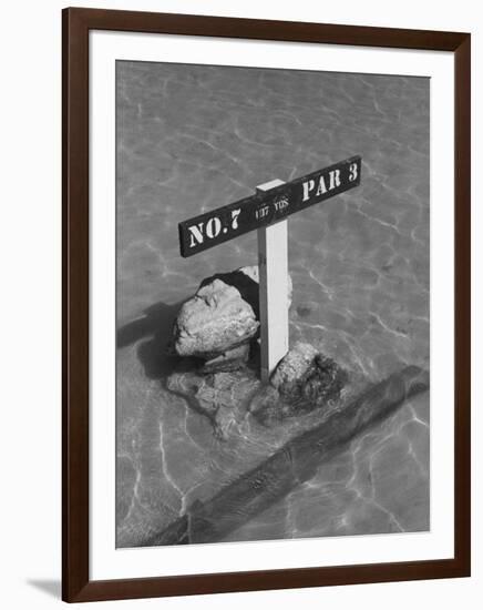 Re: Low Tide Country Club, Wake Island-null-Framed Photographic Print