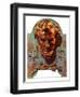 "Re -print of "Bronze Lincoln"," February 1, 1976-Joseph Christian Leyendecker-Framed Giclee Print