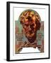 "Re -print of "Bronze Lincoln"," February 1, 1976-Joseph Christian Leyendecker-Framed Giclee Print