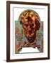 "Re -print of "Bronze Lincoln"," February 1, 1976-Joseph Christian Leyendecker-Framed Giclee Print