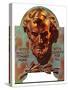 "Re -print of "Bronze Lincoln"," February 1, 1976-Joseph Christian Leyendecker-Stretched Canvas