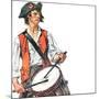 "Re-print of "Colonial Drummer"," July/Aug 1976-Joseph Christian Leyendecker-Mounted Giclee Print