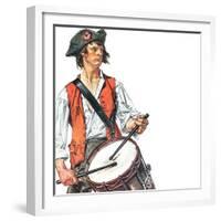 "Re-print of "Colonial Drummer"," July/Aug 1976-Joseph Christian Leyendecker-Framed Giclee Print