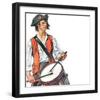 "Re-print of "Colonial Drummer"," July/Aug 1976-Joseph Christian Leyendecker-Framed Giclee Print