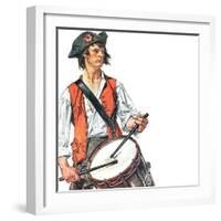 "Re-print of "Colonial Drummer"," July/Aug 1976-Joseph Christian Leyendecker-Framed Giclee Print