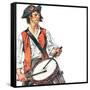 "Re-print of "Colonial Drummer"," July/Aug 1976-Joseph Christian Leyendecker-Framed Stretched Canvas