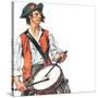 "Re-print of "Colonial Drummer"," July/Aug 1976-Joseph Christian Leyendecker-Stretched Canvas