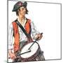 "Re-print of "Colonial Drummer"," July/Aug 1976-Joseph Christian Leyendecker-Mounted Premium Giclee Print