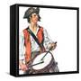 "Re-print of "Colonial Drummer"," July/Aug 1976-Joseph Christian Leyendecker-Framed Stretched Canvas