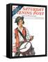 "Re-print of "Colonial Drummer"," Saturday Evening Post Cover, July/Aug 1976-Joseph Christian Leyendecker-Framed Stretched Canvas