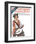 "Re-print of "Colonial Drummer"," Saturday Evening Post Cover, July/Aug 1976-Joseph Christian Leyendecker-Framed Giclee Print