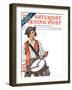 "Re-print of "Colonial Drummer"," Saturday Evening Post Cover, July/Aug 1976-Joseph Christian Leyendecker-Framed Giclee Print