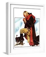 "Re-print of "George Washington at Valley Forge"," November 1, 1975-Joseph Christian Leyendecker-Framed Premium Giclee Print