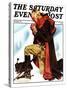 "Re-print of "George Washington at Valley Forge"," Saturday Evening Post Cover, November 1, 1975-Joseph Christian Leyendecker-Stretched Canvas