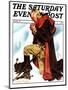 "Re-print of "George Washington at Valley Forge"," Saturday Evening Post Cover, November 1, 1975-Joseph Christian Leyendecker-Mounted Giclee Print