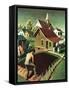 "Re print of "Spring 1942"," April 18, 1942-Grant Wood-Framed Stretched Canvas