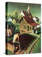 "Re print of "Spring 1942"," April 18, 1942-Grant Wood-Stretched Canvas