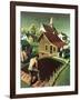 "Re print of "Spring 1942"," April 18, 1942-Grant Wood-Framed Giclee Print