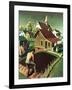 "Re print of "Spring 1942"," April 18, 1942-Grant Wood-Framed Giclee Print