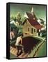"Re print of "Spring 1942"," April 18, 1942-Grant Wood-Framed Stretched Canvas