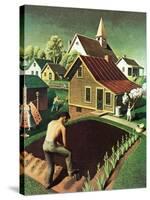 "Re print of "Spring 1942"," April 18, 1942-Grant Wood-Stretched Canvas