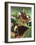 "Re print of "Spring 1942"," April 18, 1942-Grant Wood-Framed Premium Giclee Print