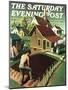 "Re print of "Spring 1942"," Saturday Evening Post Cover, April 18, 1942-Grant Wood-Mounted Premium Giclee Print