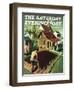 "Re print of "Spring 1942"," Saturday Evening Post Cover, April 18, 1942-Grant Wood-Framed Giclee Print