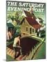 "Re print of "Spring 1942"," Saturday Evening Post Cover, April 18, 1942-Grant Wood-Mounted Giclee Print