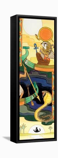 Re (Ra), Egyptian Mythology-Encyclopaedia Britannica-Framed Stretched Canvas