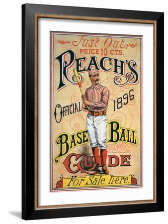 REPRINT PICTURE of sports REACH'S BASEBALL GUIDE for sale here OFFICIAL 1896 5x7 