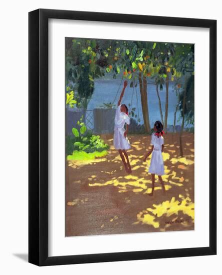Reaching for Oranges, Bentota, Sri Lanka, 1998-Andrew Macara-Framed Giclee Print