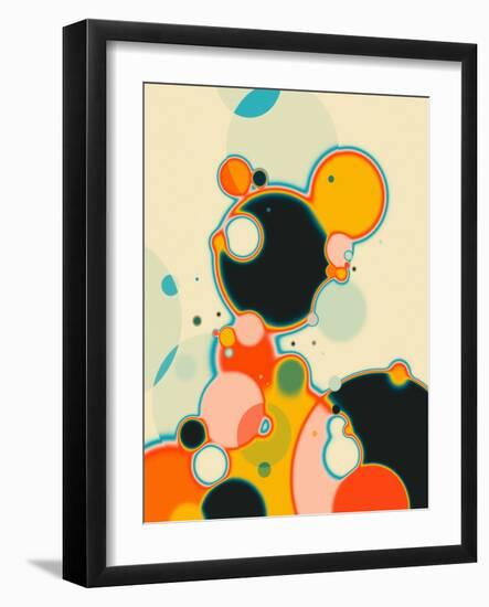 Reaction 1-Jazzberry Blue-Framed Giclee Print