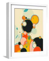 Reaction 1-Jazzberry Blue-Framed Giclee Print