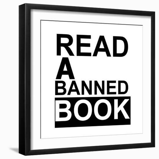 Read a Banned Book-Jan Weiss-Framed Art Print