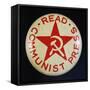 Read Communist Press Button-David J. Frent-Framed Stretched Canvas