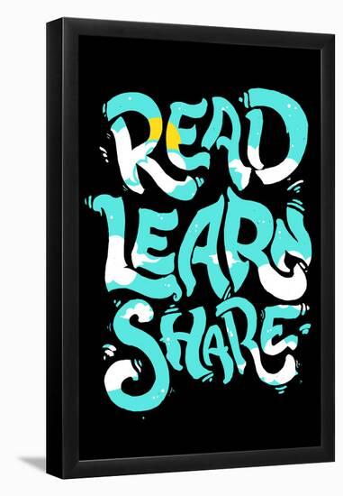 Read Learn Share-null-Framed Poster