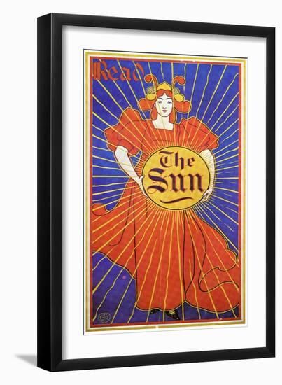 Read The New York Sun-Louis John Rhead-Framed Art Print
