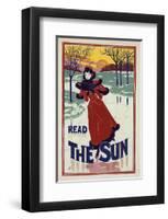 Read the Sun - Poster-Louis Rhead-Framed Art Print