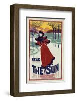Read the Sun - Poster-Louis Rhead-Framed Art Print