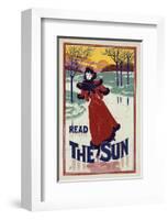 Read the Sun - Poster-Louis Rhead-Framed Art Print