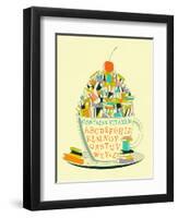 Read-Jazzberry Blue-Framed Art Print