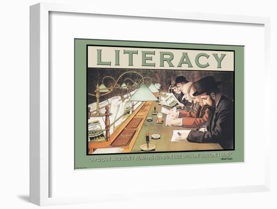 Read-null-Framed Art Print