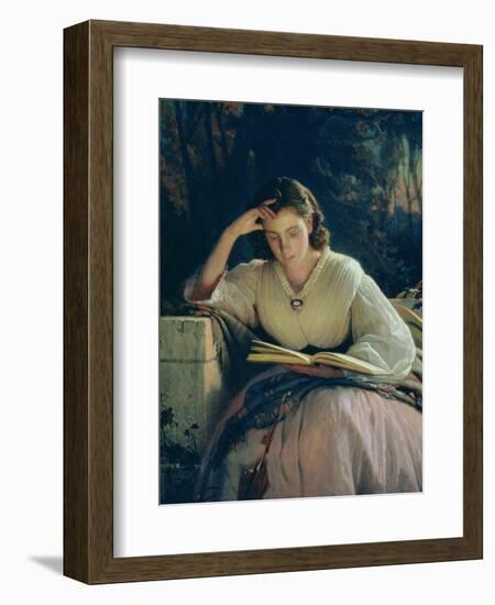 Reading, 1863-Ivan Nikolaevich Kramskoy-Framed Giclee Print