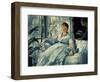 Reading, 1865-Edouard Manet-Framed Giclee Print