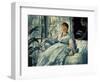 Reading, 1865-Edouard Manet-Framed Giclee Print
