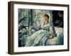 Reading, 1865-Edouard Manet-Framed Giclee Print